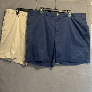 Lot of 2 Southern Tide Intracoastal Shorts Chino Mens Size 42 Classic Khaki Navy